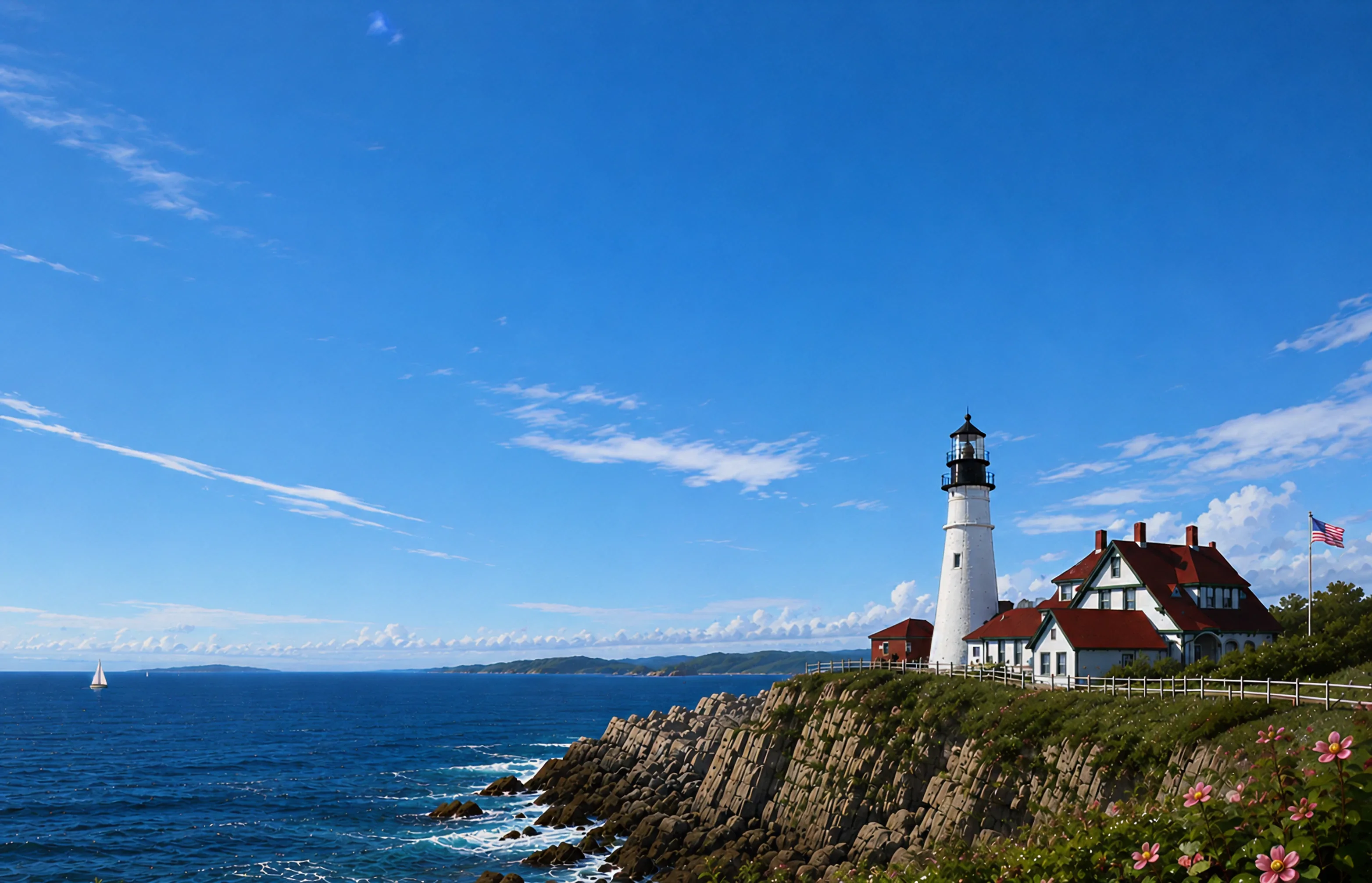 Portland Head Light on the Maine coast